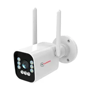 Trueview 3mp 1296p HD All Time Color 4G Sim Based Bullet CCTV Security Camera for Home, Shop, Office, Farm, and Construction Site | IP66 Waterproof Rating | with 9 IR LED